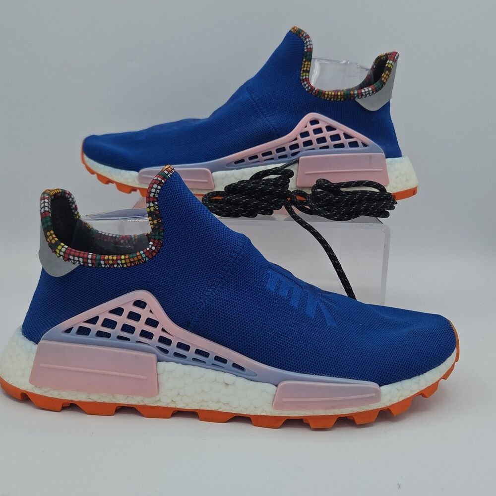 adidas Pharrell NMD Human Race Trail Inspiration Royal Blue EE7581 Mens Size 10